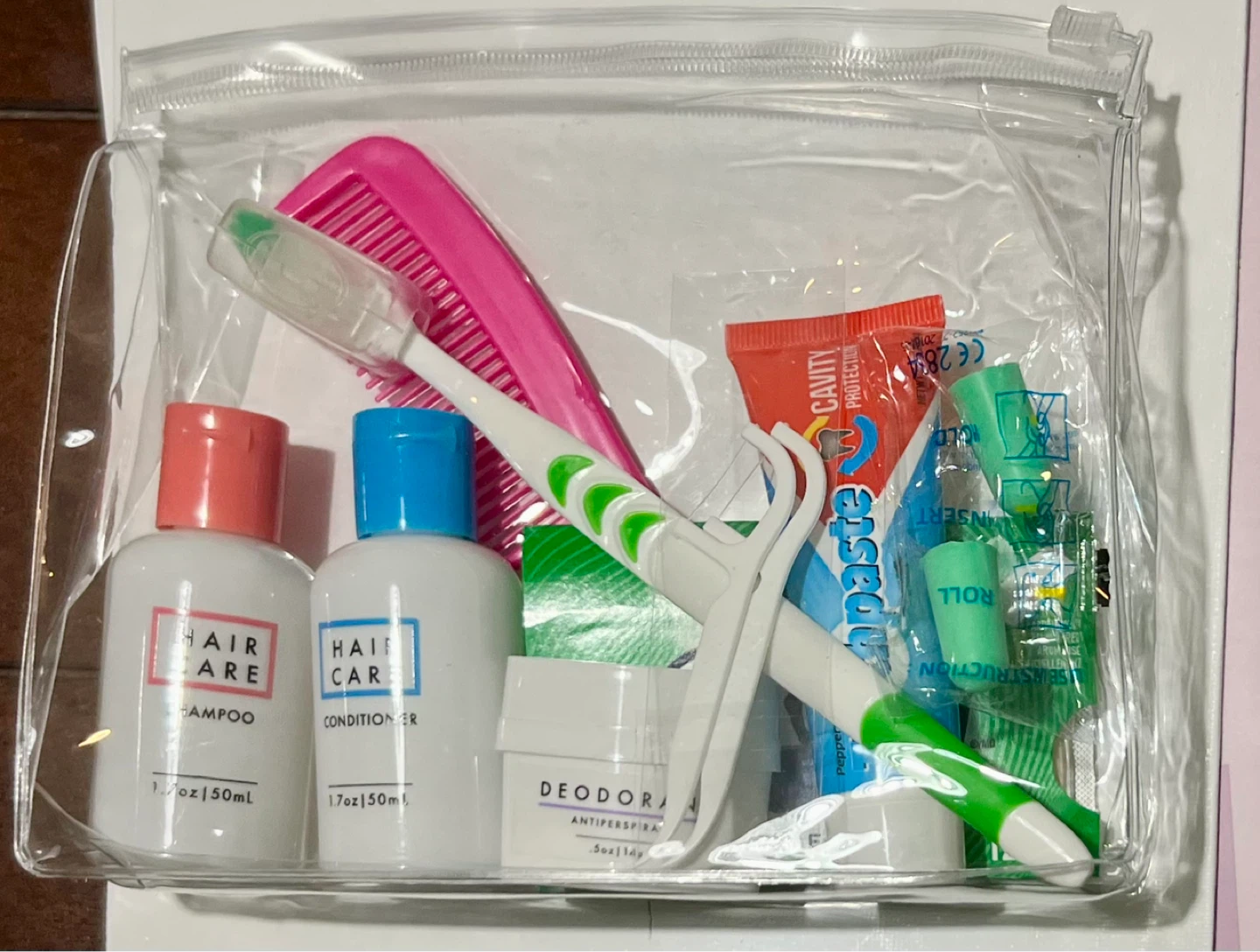 Travel Toiletry Kit (New) & Airline Blanket