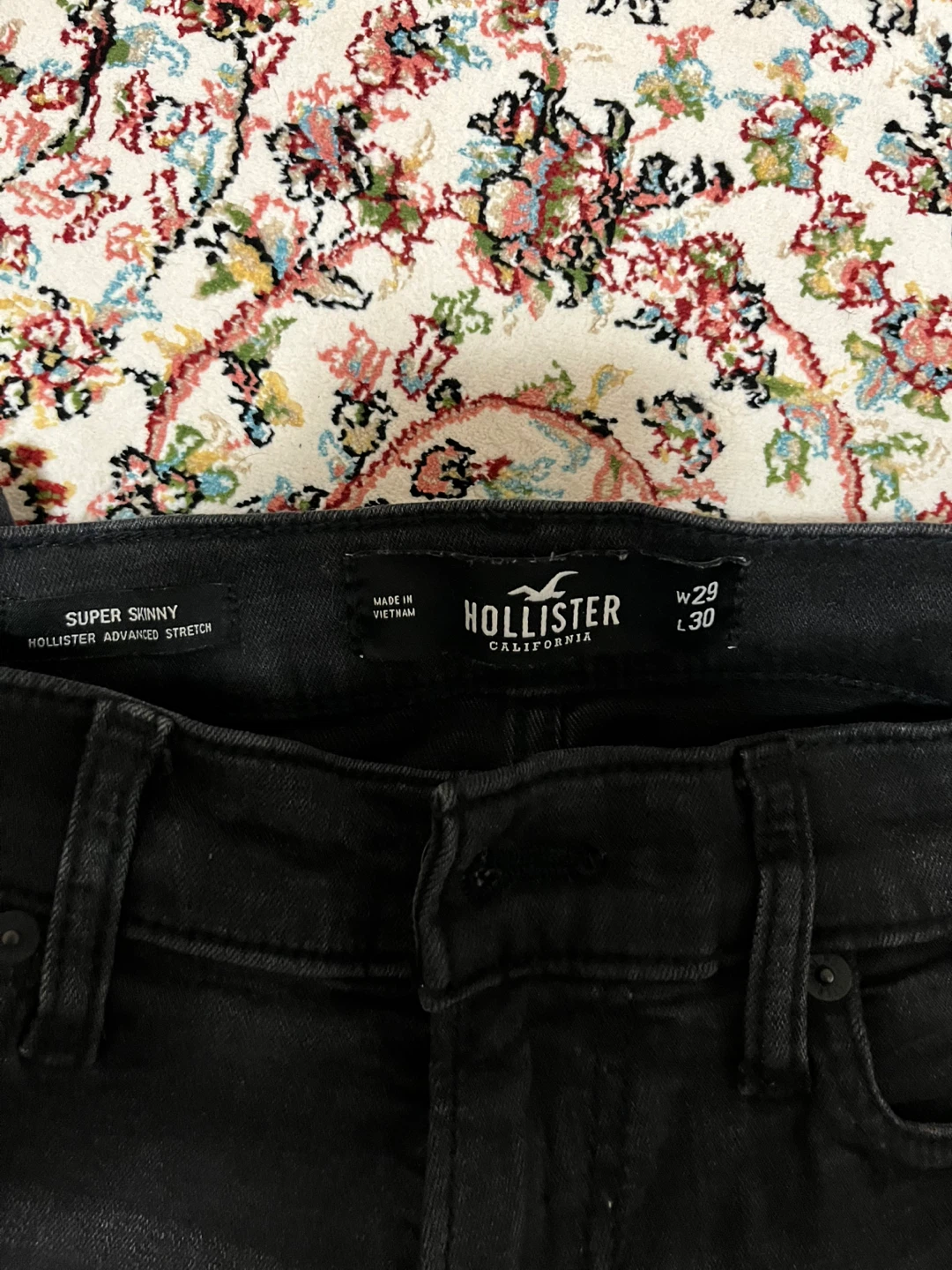 Hollister Skinny Jeans - Black & Light Wash - photo 2