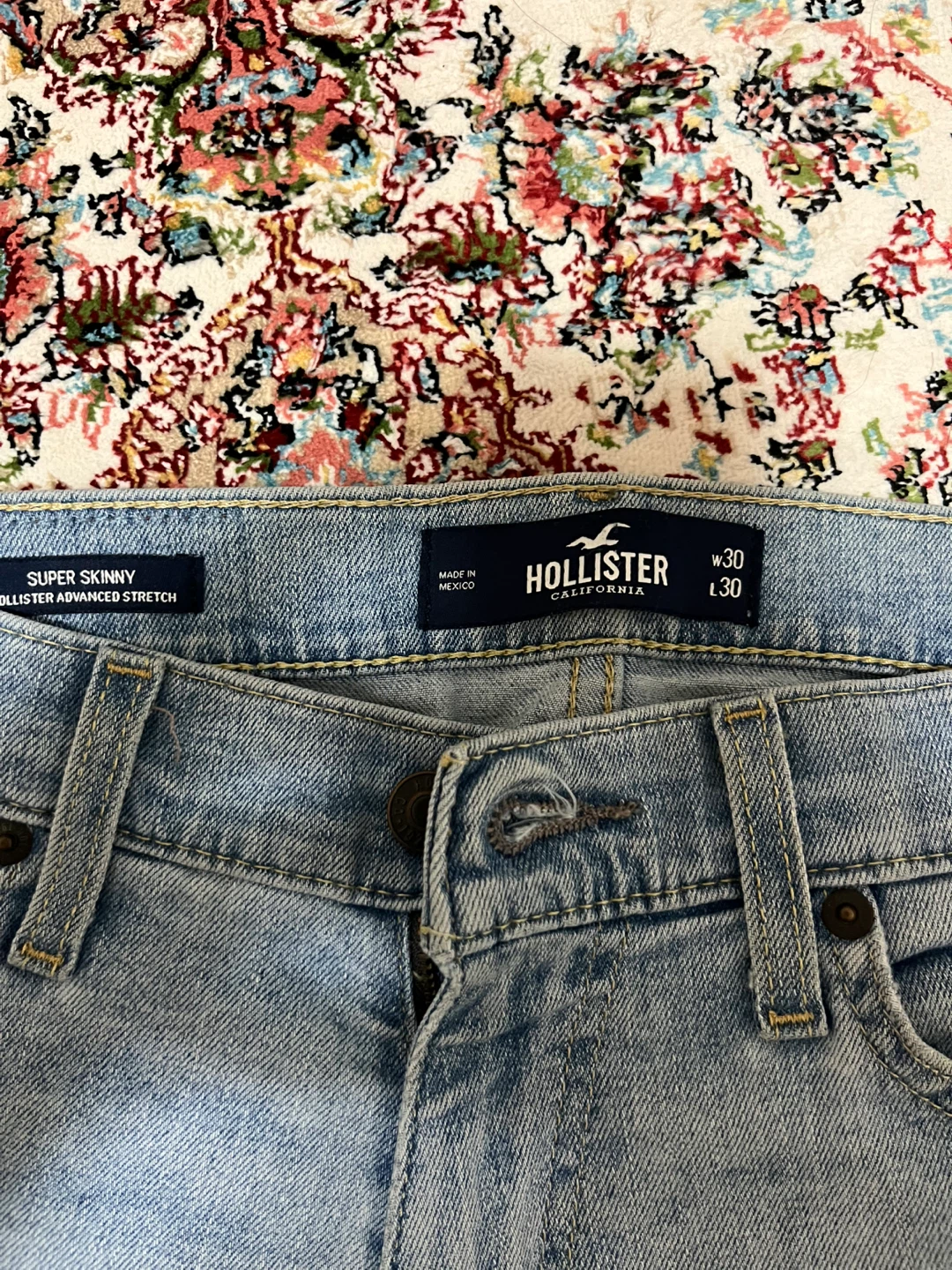 Hollister Skinny Jeans - Black & Light Wash - photo 3