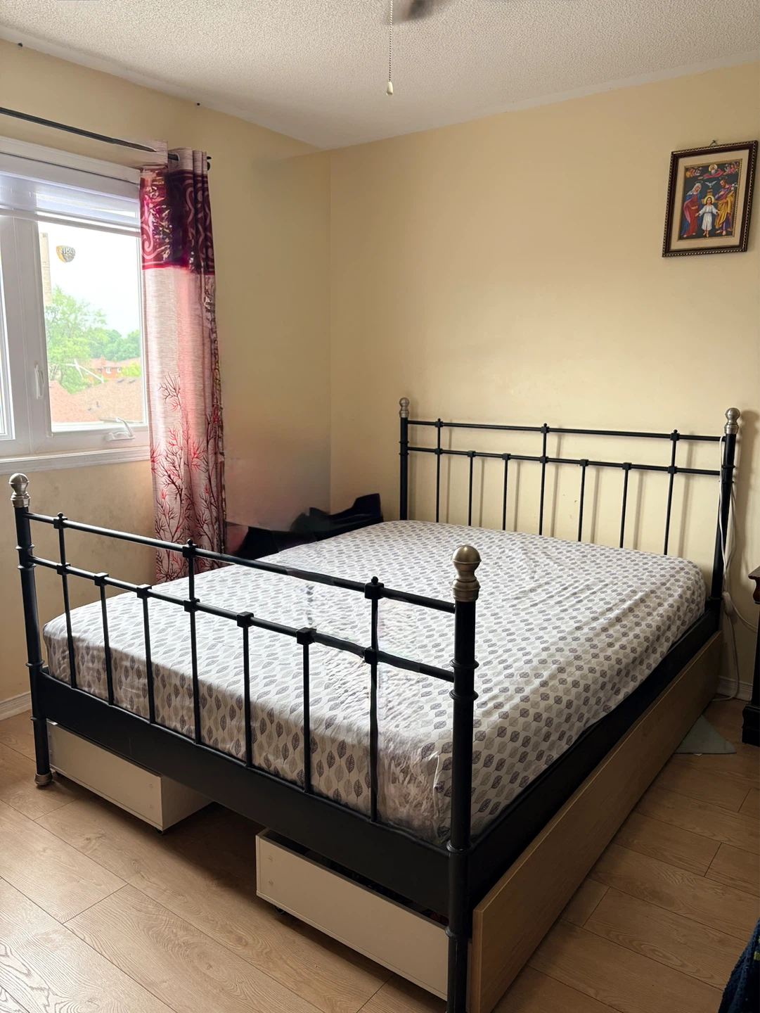 IKEA Black Metal Bed Frame