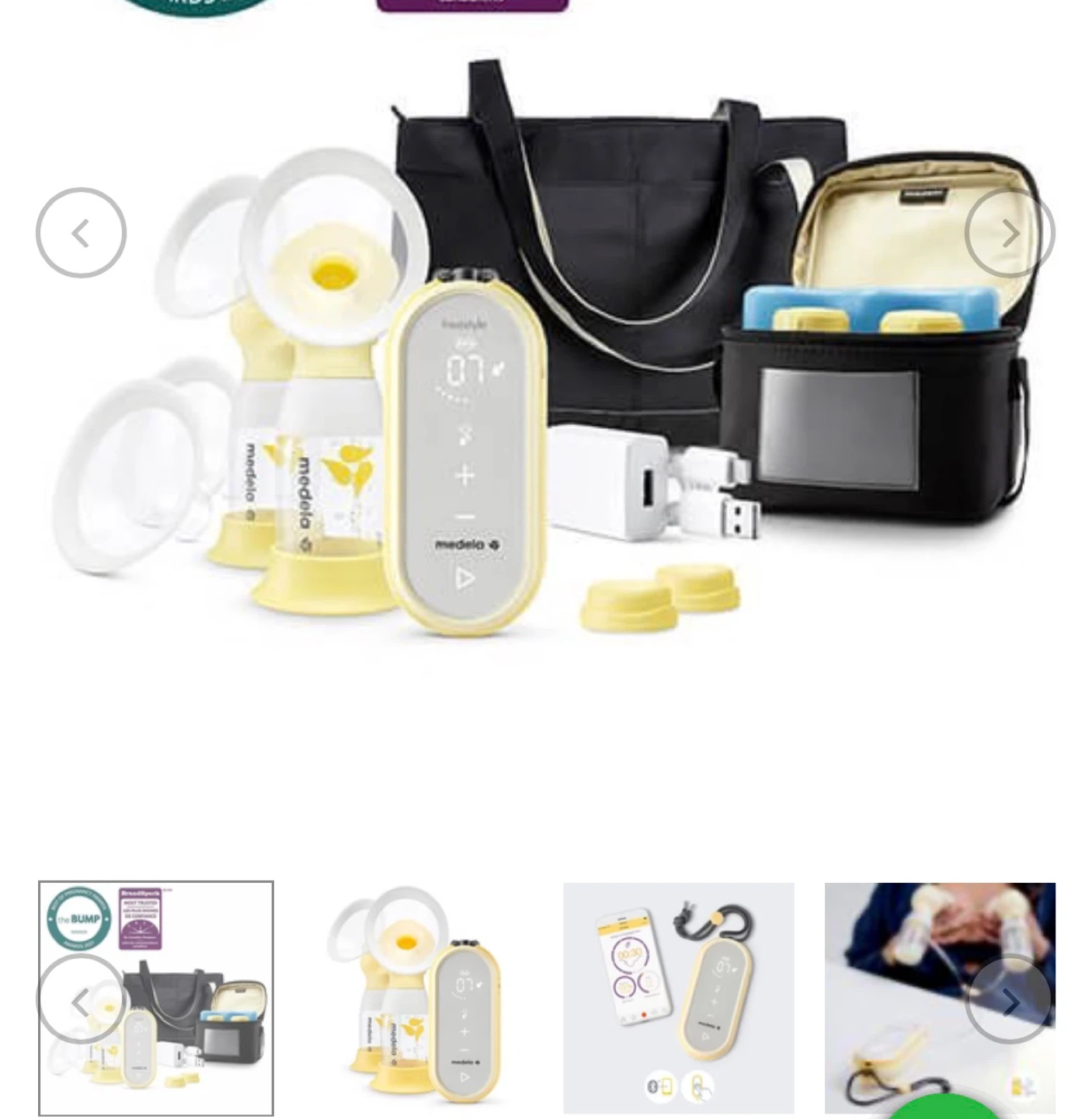 Medela Freestyle Flex Double Electric Breast Pump with Carry Bag