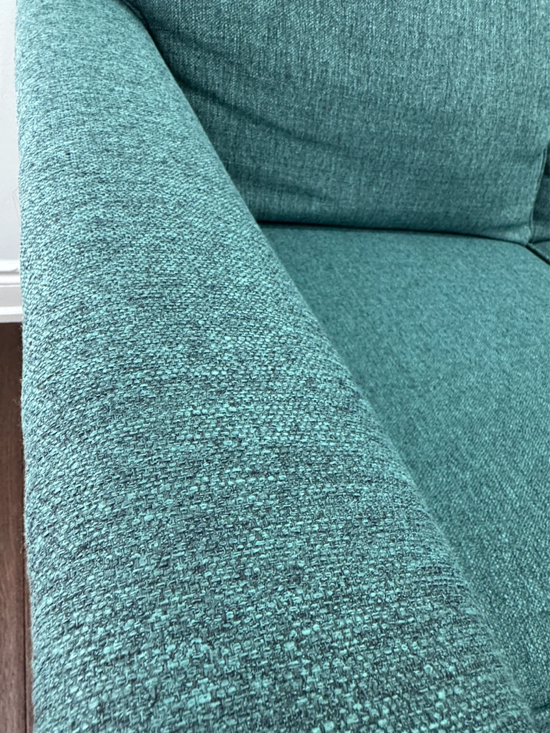 Teal Sectional Sofa Couch - photo 2