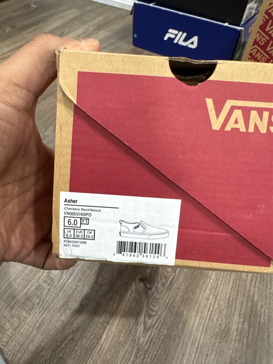 Vans Asher Slip-On Youth Shoes - photo 4