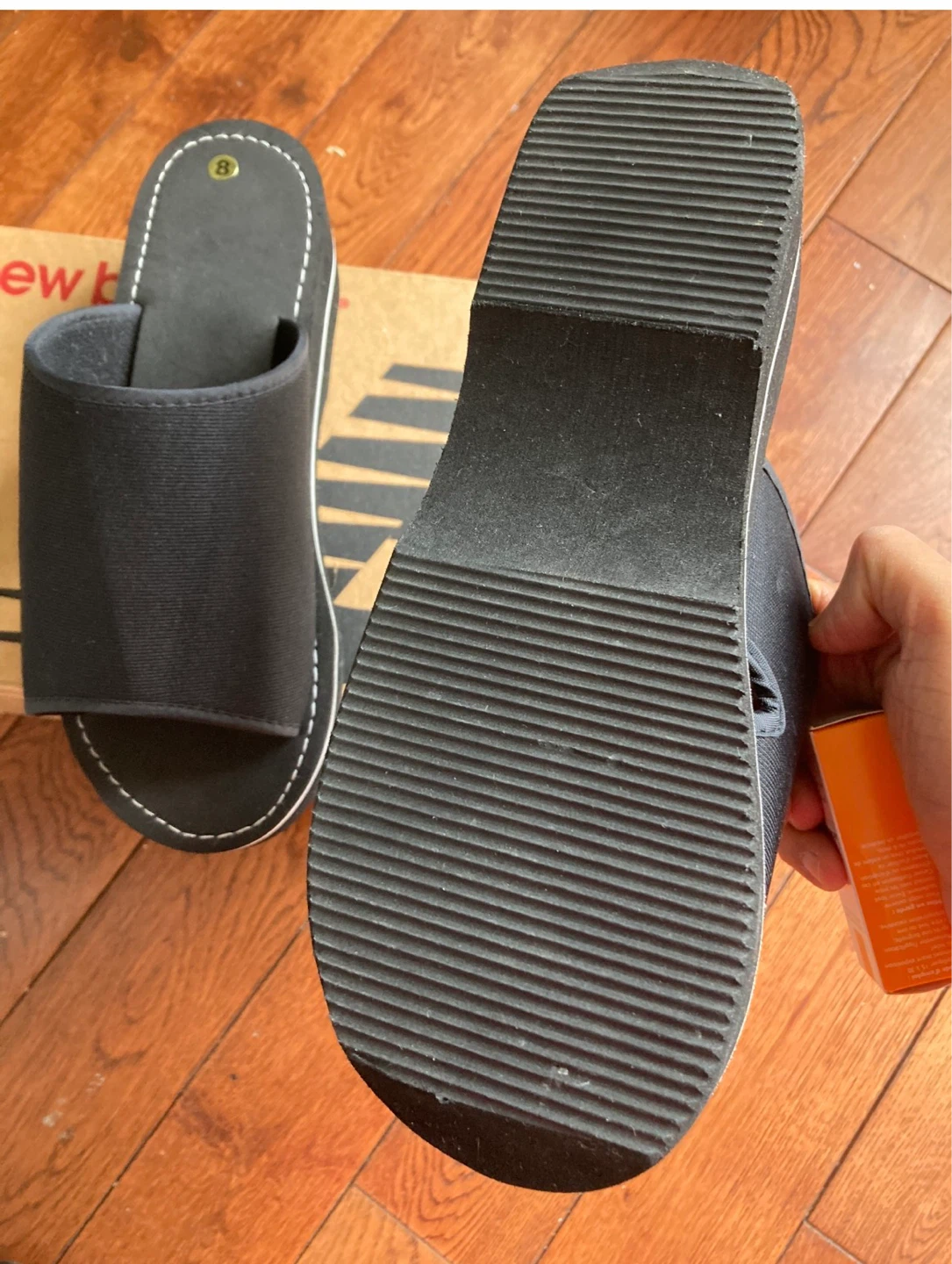 BRAND NEW Black Slide Sandals - Size 8 - photo 2
