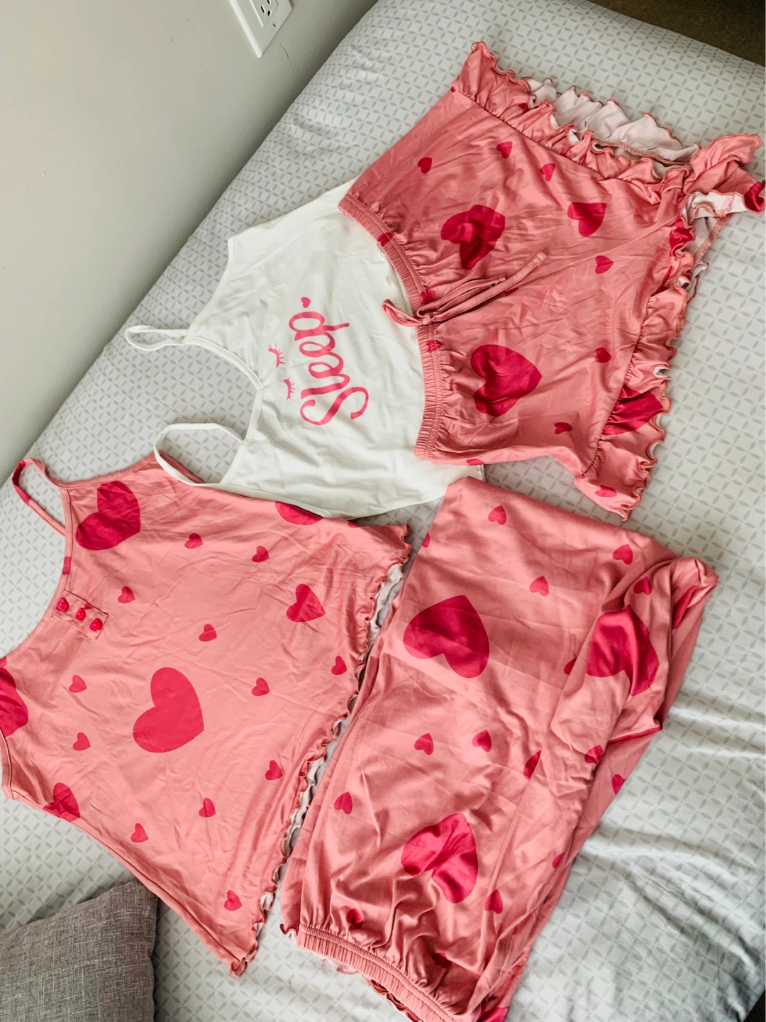 Pink Heart Pajama Set