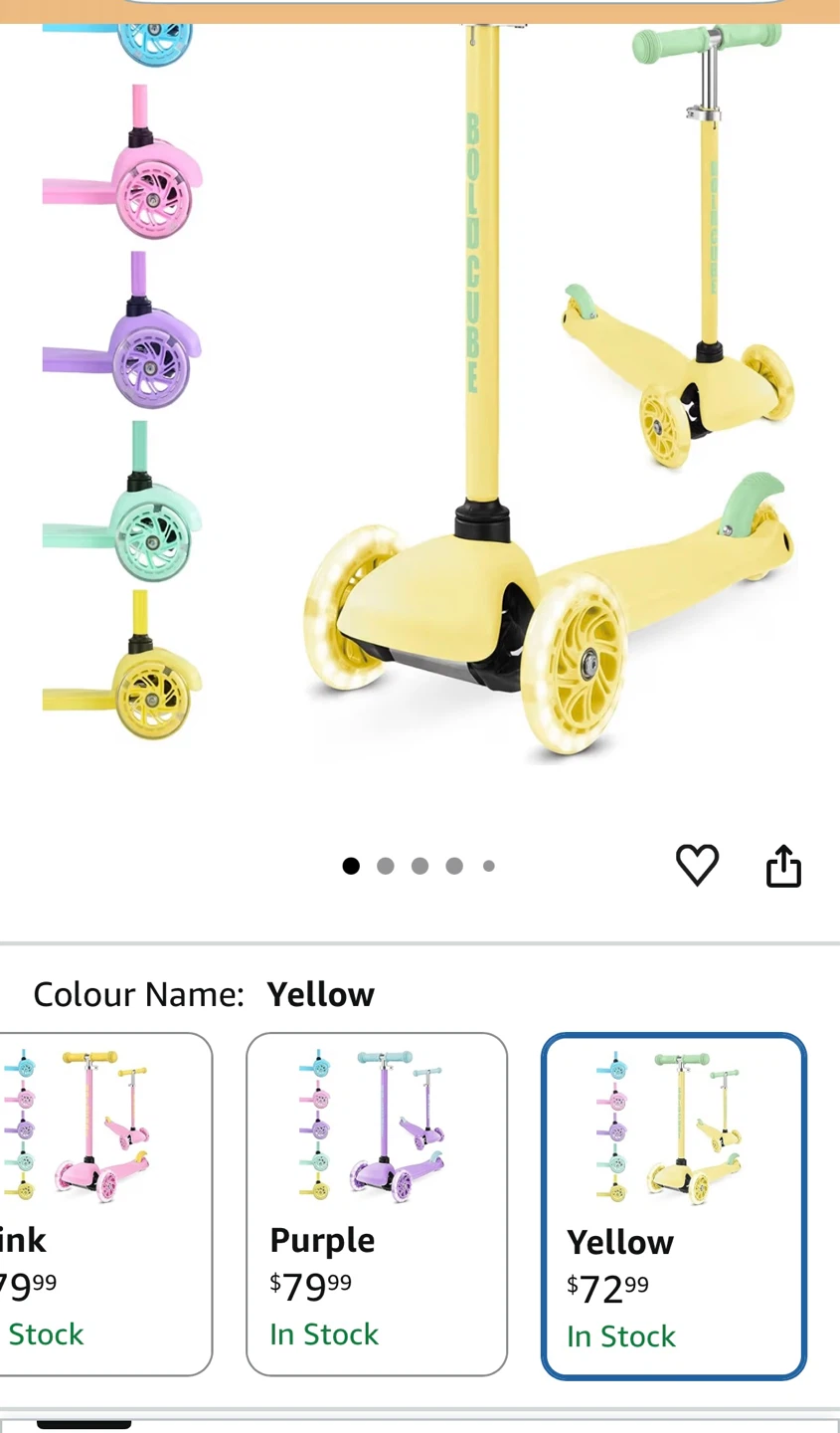 Brand New Kids Scooter with LED Flashing Wheels - photo 5