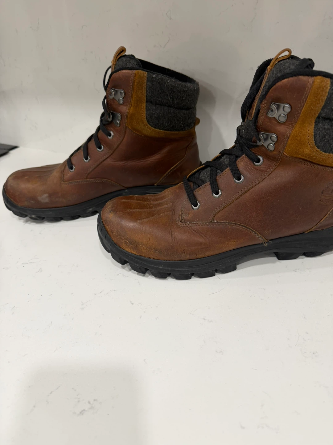 Timberland Men's Brown Leather Boots Size 10 - photo 2