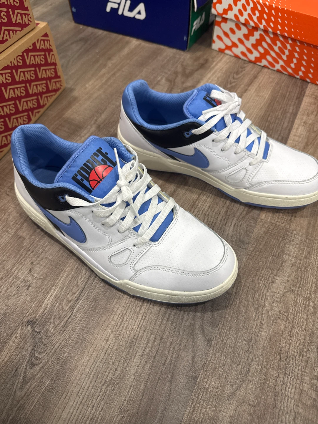 Nike Air Force 1 White/Blue Men's Size 10