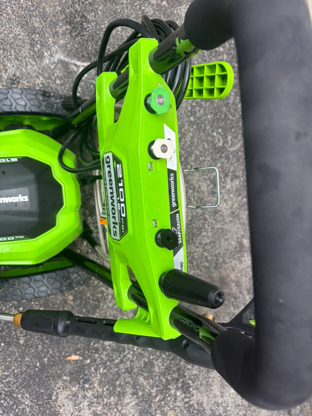 GREENWORKS 2100 PSI PRESSURE WASHER - photo 4