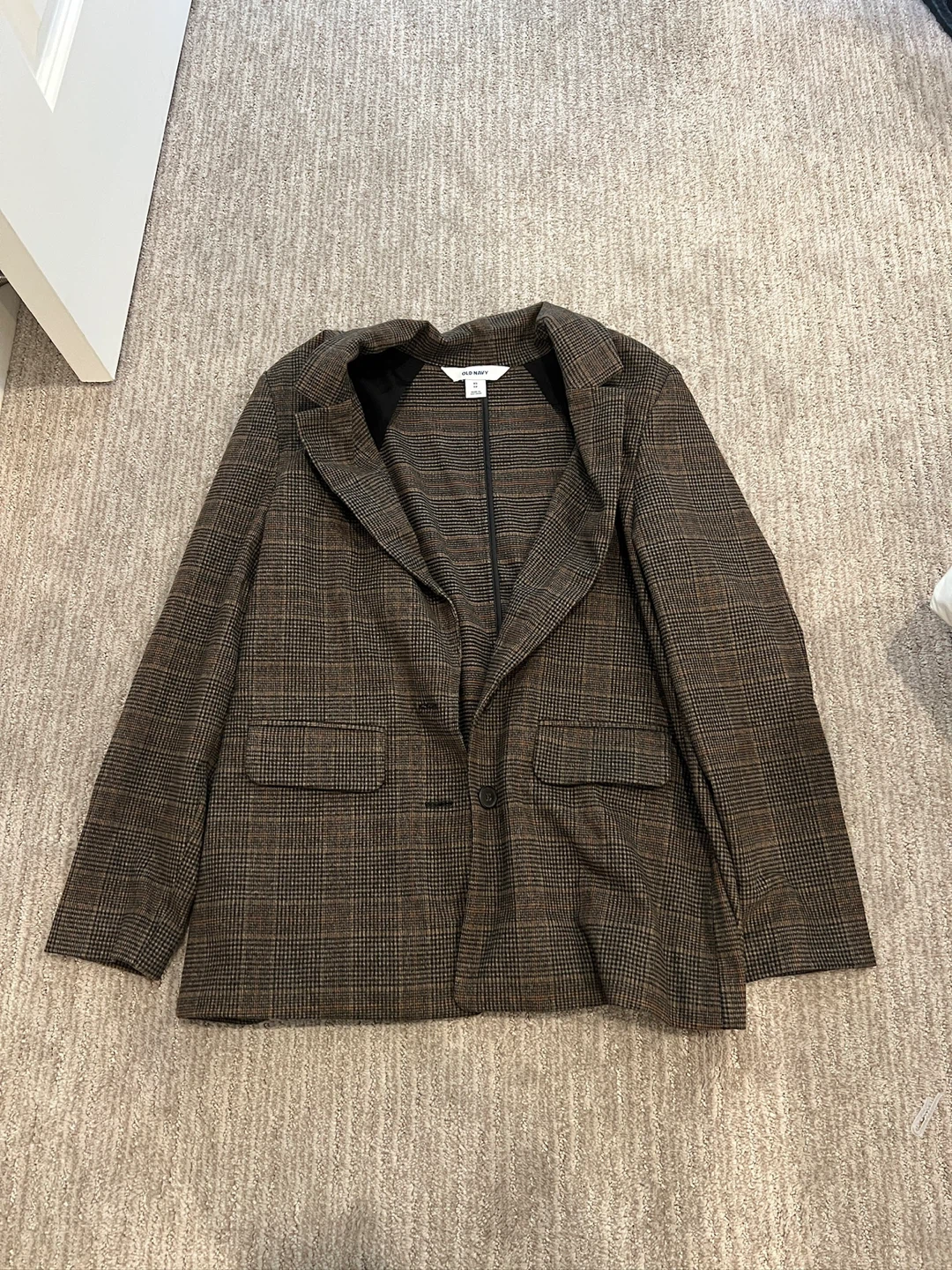 Old Navy Plaid Blazer - XS