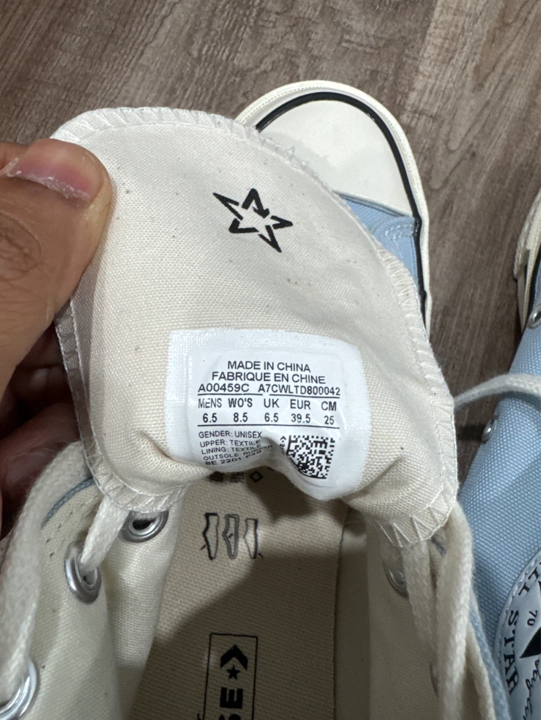 Converse Chuck Taylor All Star High Top Shoes - Light Blue - photo 3