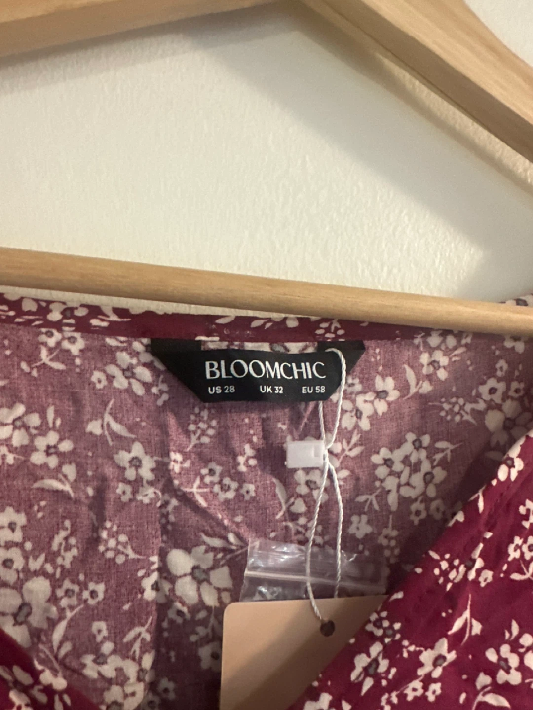 BloomChic Burgundy Floral Print Button-Up Dress - photo 2