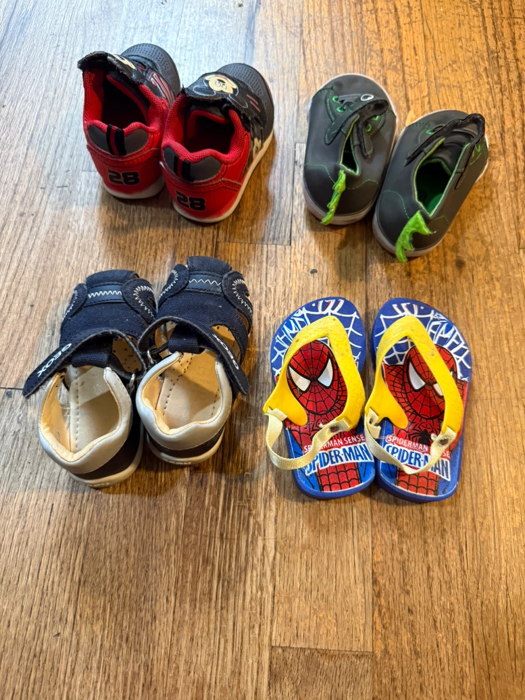 Kids Shoes Bundle: Mickey Mouse, Spiderman & Geox Sandals - photo 2