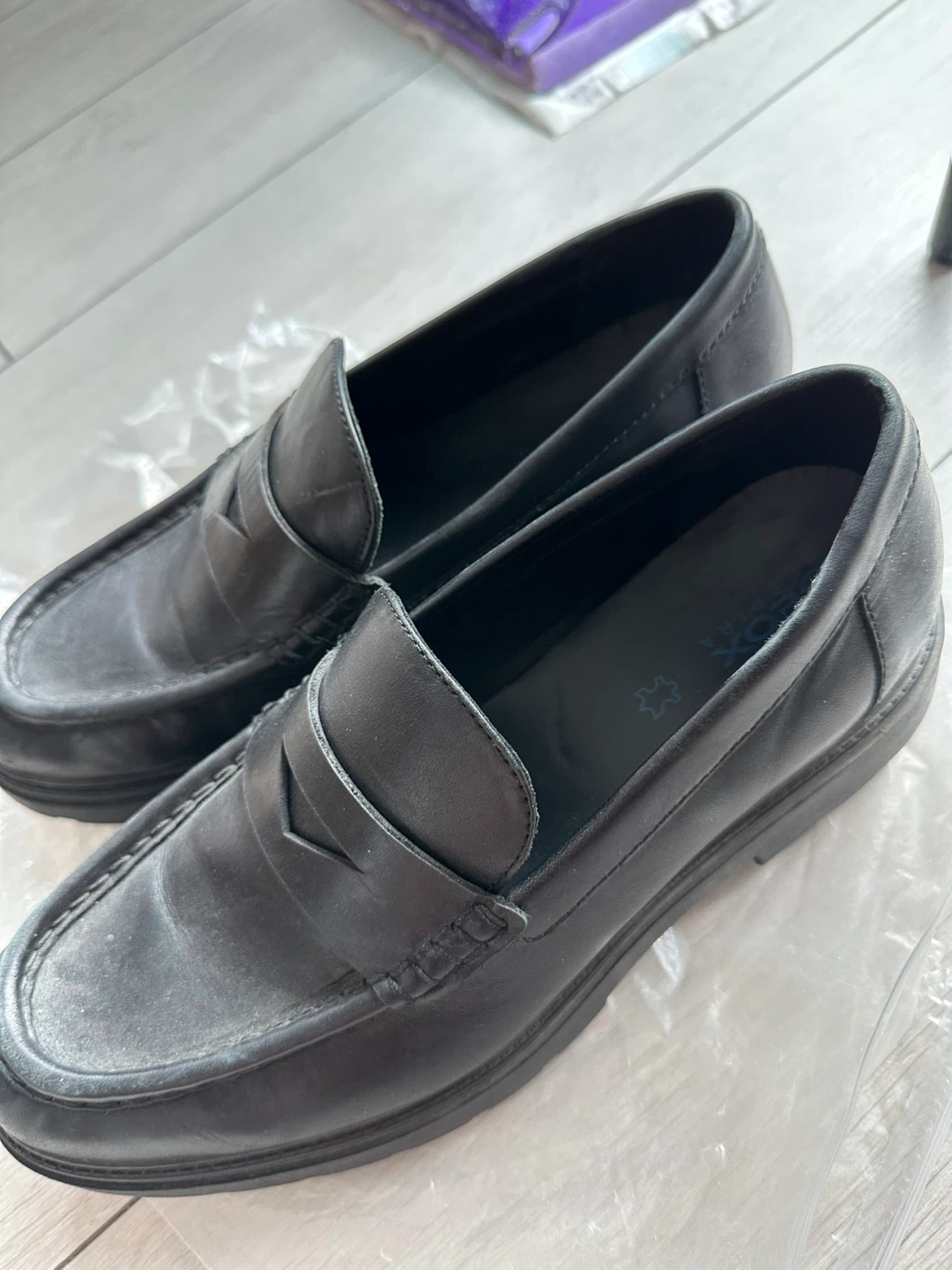 Geox Black Leather Loafers - photo 2