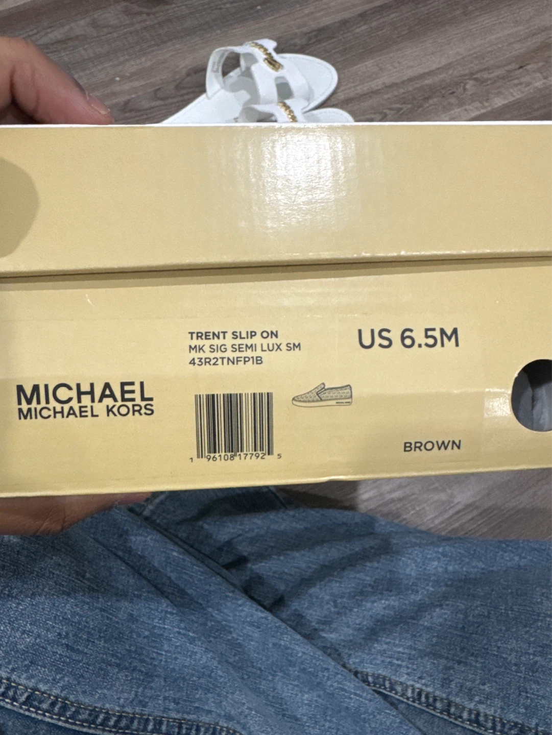 Michael Kors Trent Slip On MK Sig Semi Lux Brown Shoes - photo 3