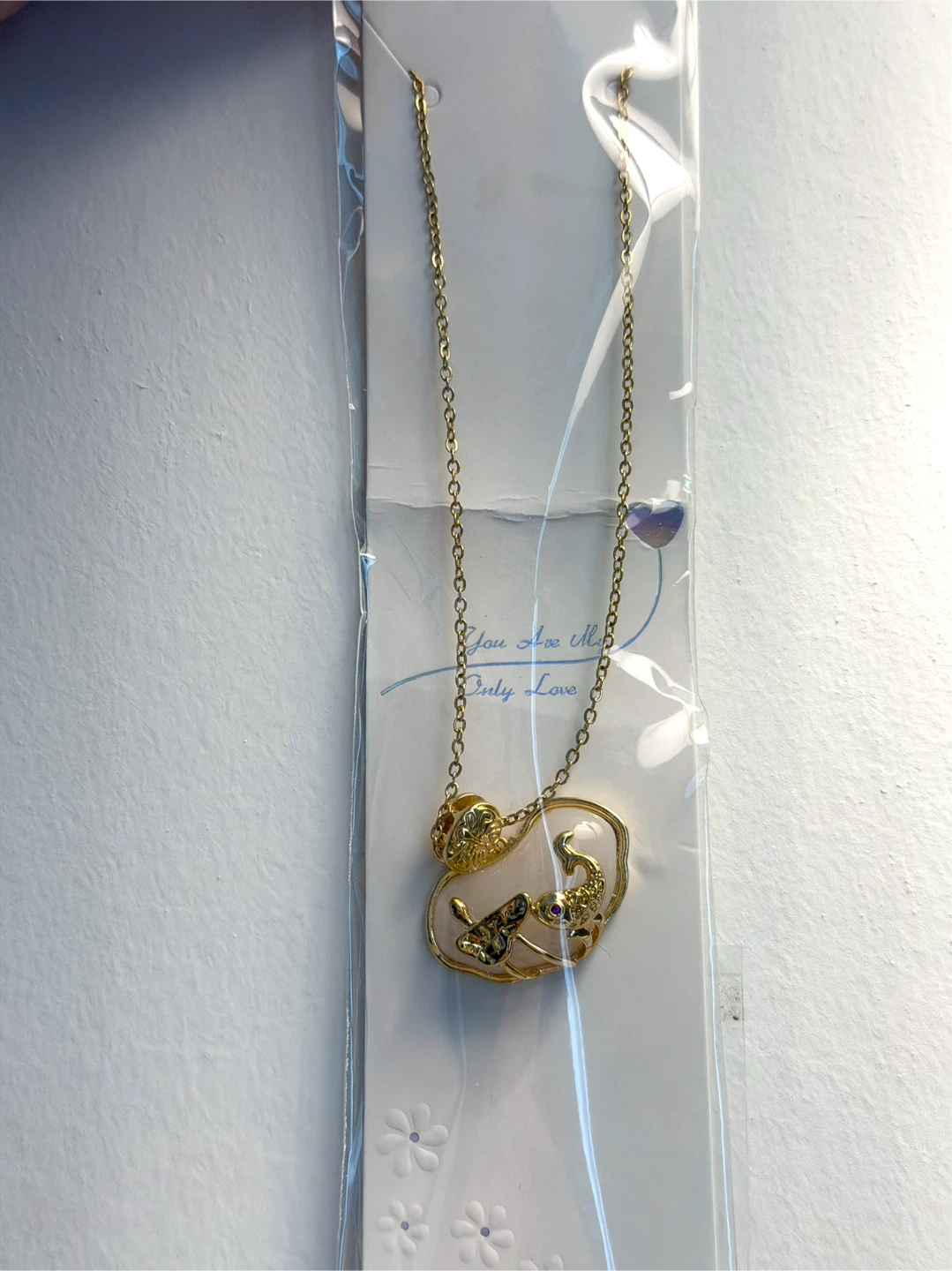Gold-tone Pendant Necklace