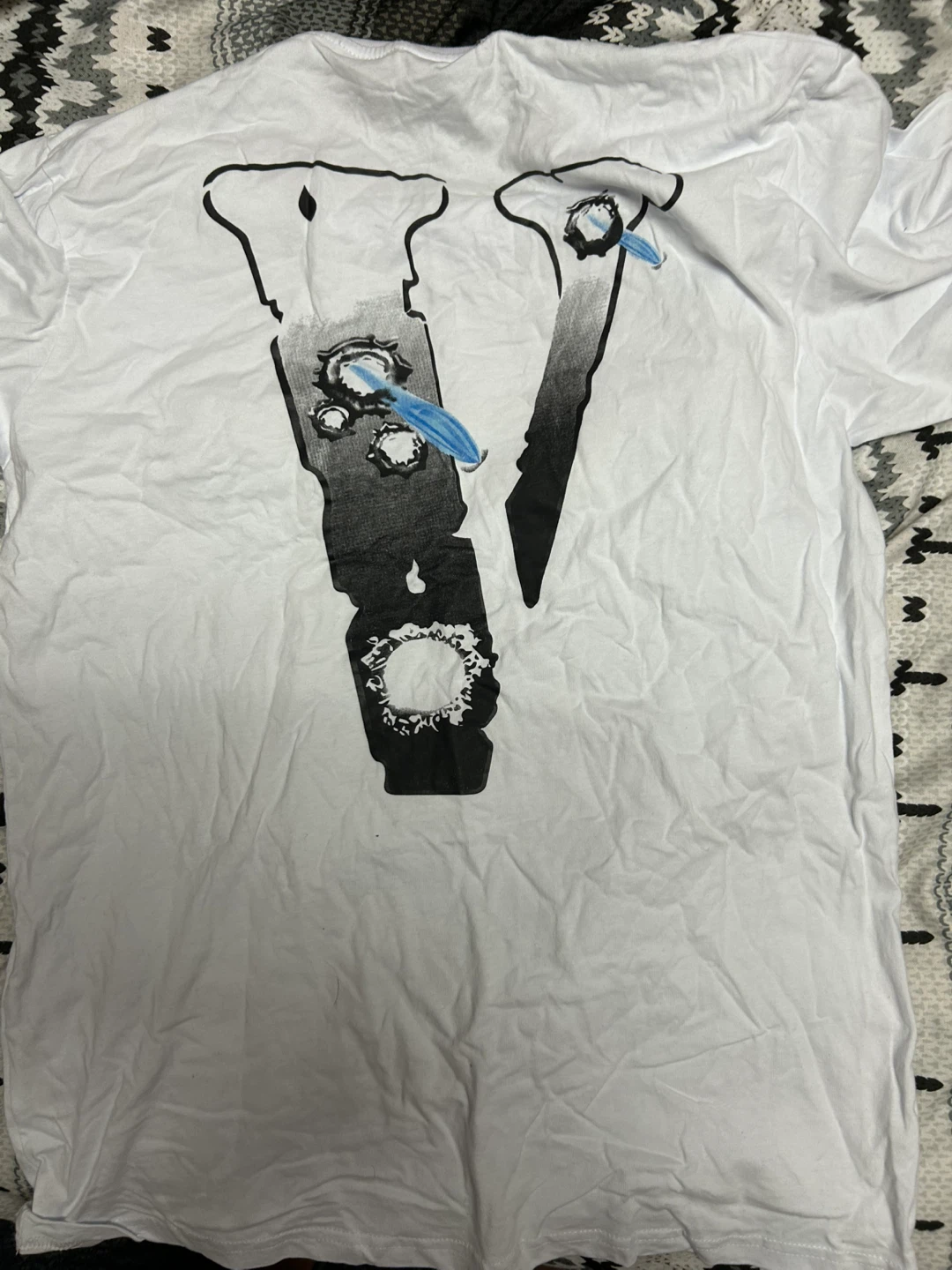 Vlone X Pop Smoke Hawk Em T Shirt - photo 2