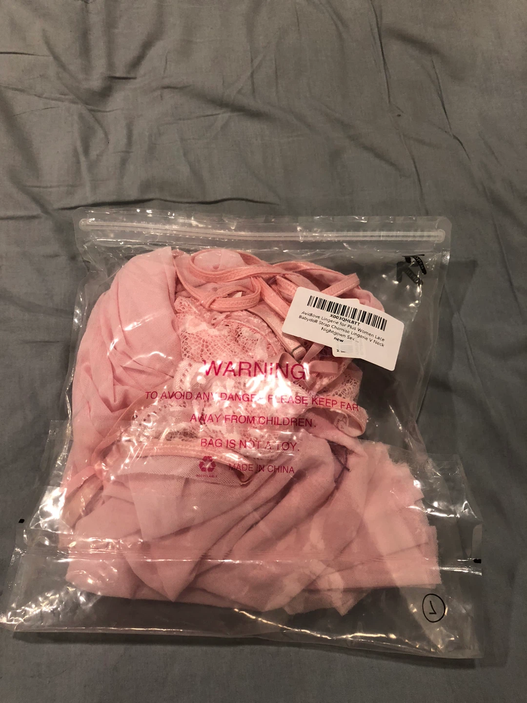 AVIDLOVE Pink Lace Babydoll Lingerie - photo 2