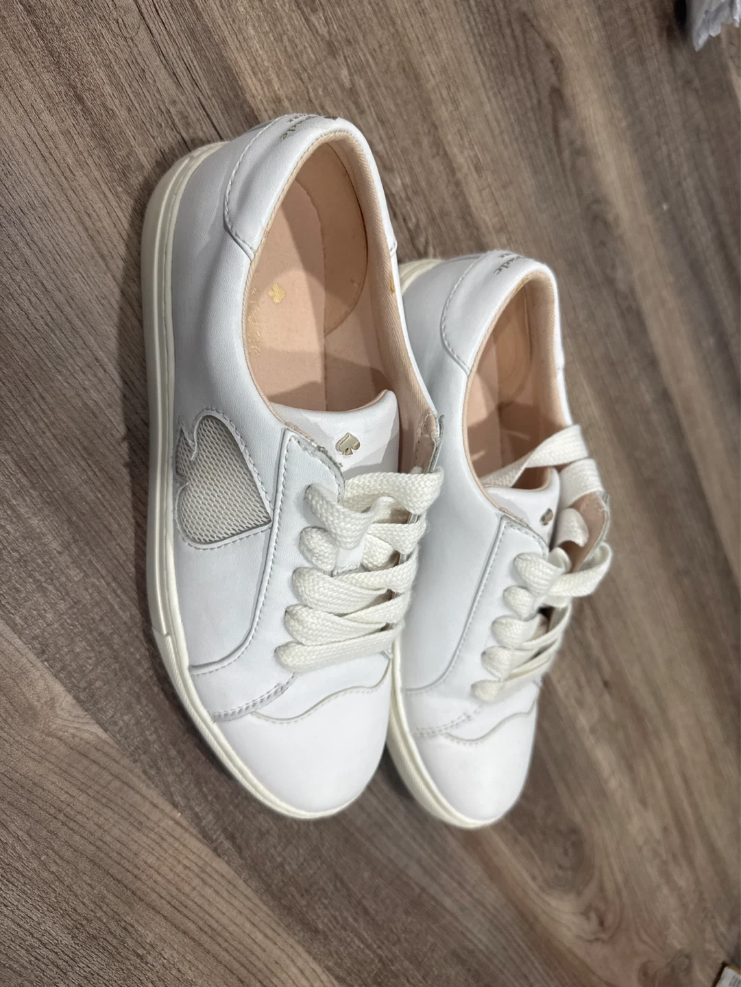 Kate Spade New York White Leather Sneakers