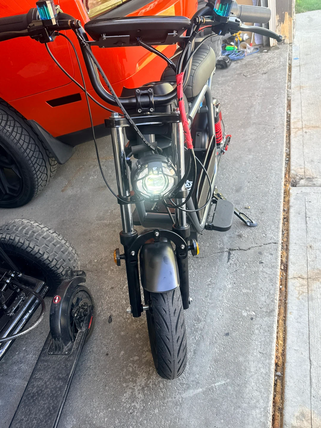 Electric Scooter with Basket - photo 3
