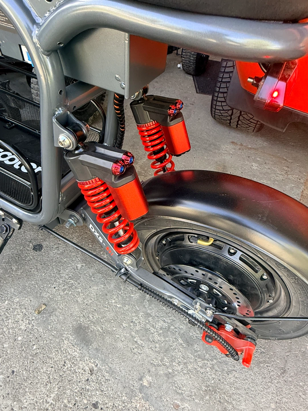 Electric Scooter with Basket