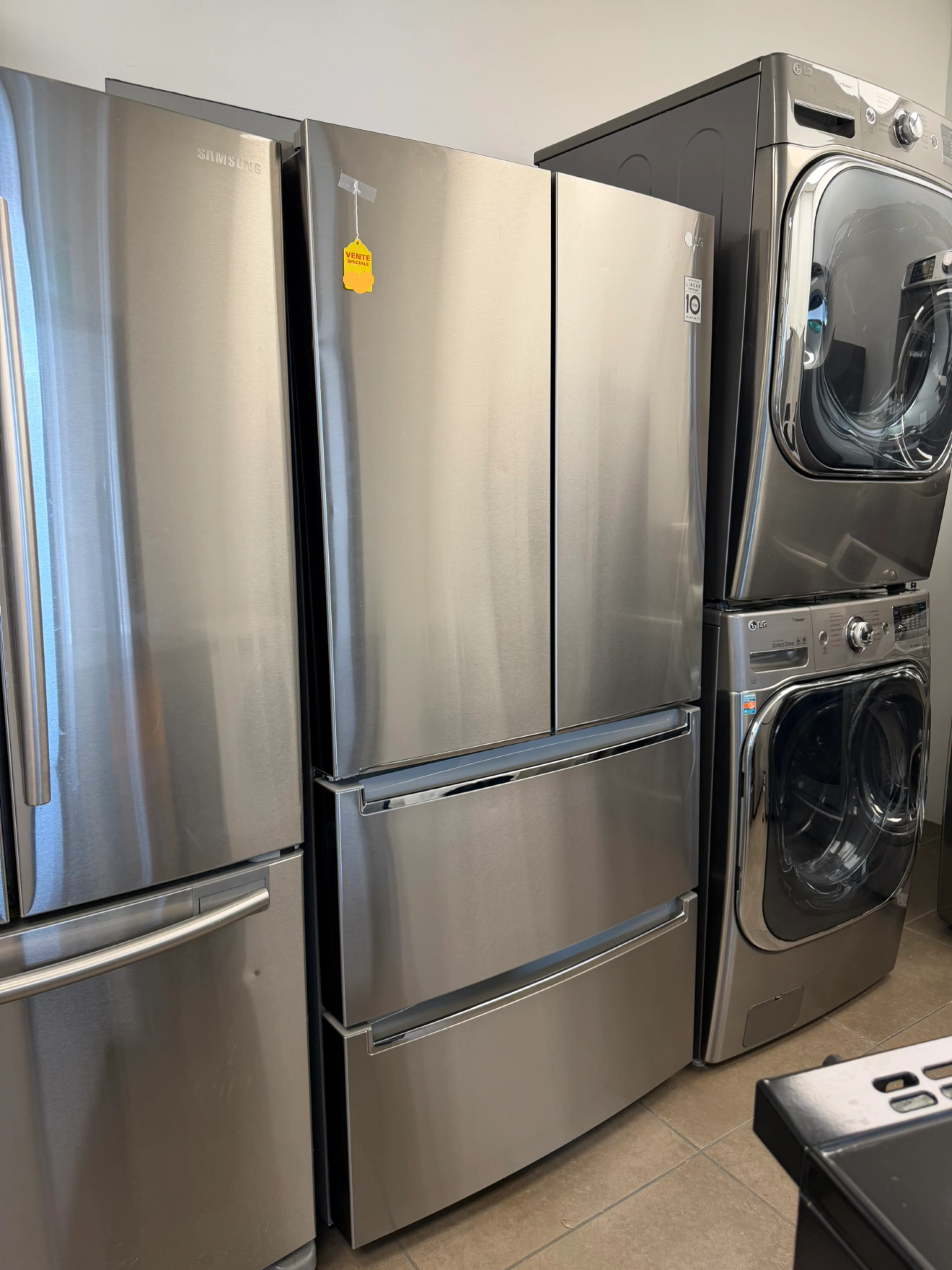 LG French 4 Door Refrigerator with three months of warranty