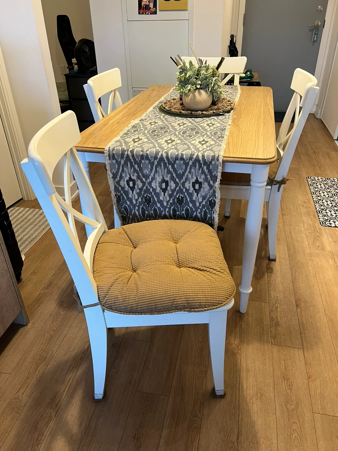 Wooden Dining Table with 4 Chairs - photo 2