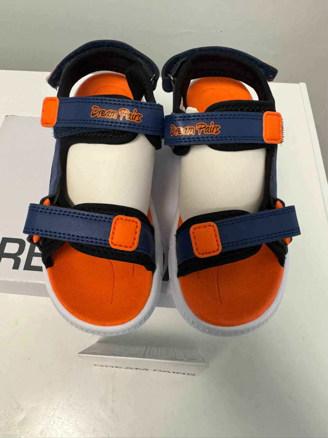 Dream Pairs Kids Sandals Size 2 youth  Navy/Orange
