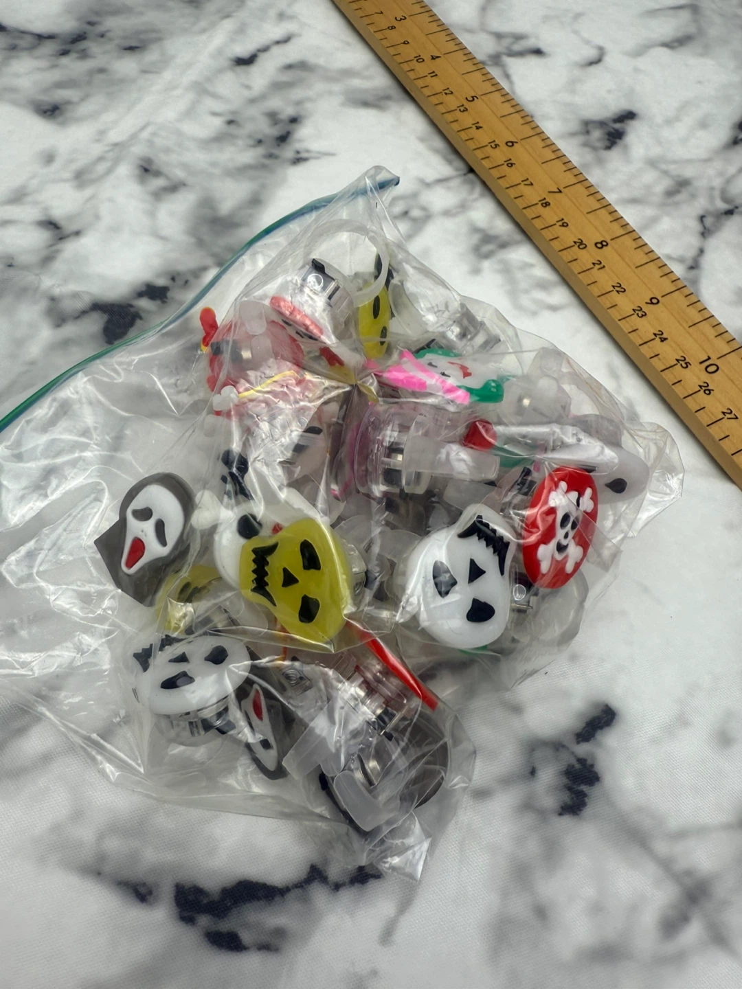 Halloween Themed Treat Bags & Light up Rings - photo 5