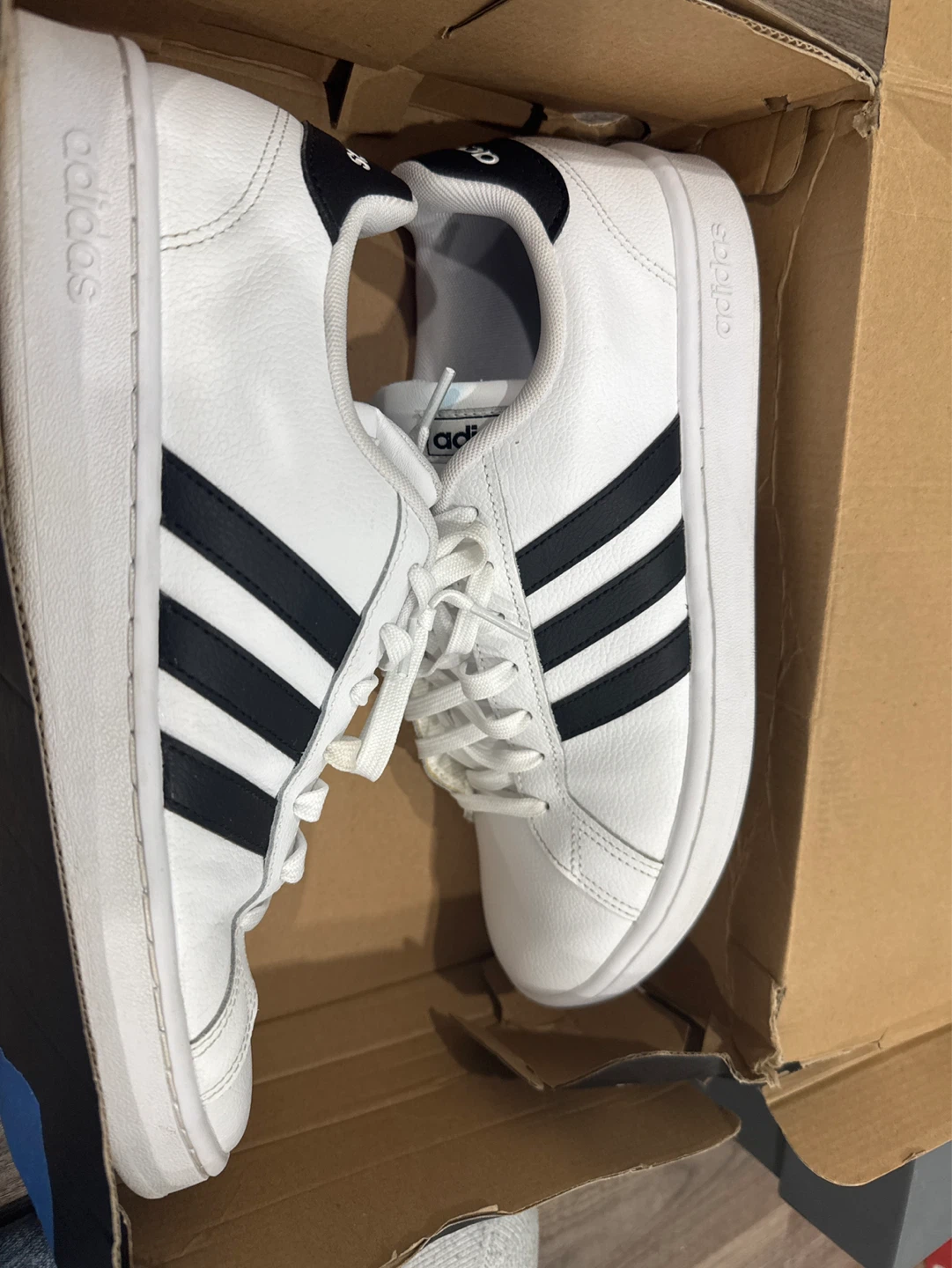 Adidas Grand Court Shoes White/Black Men's Size 10.5