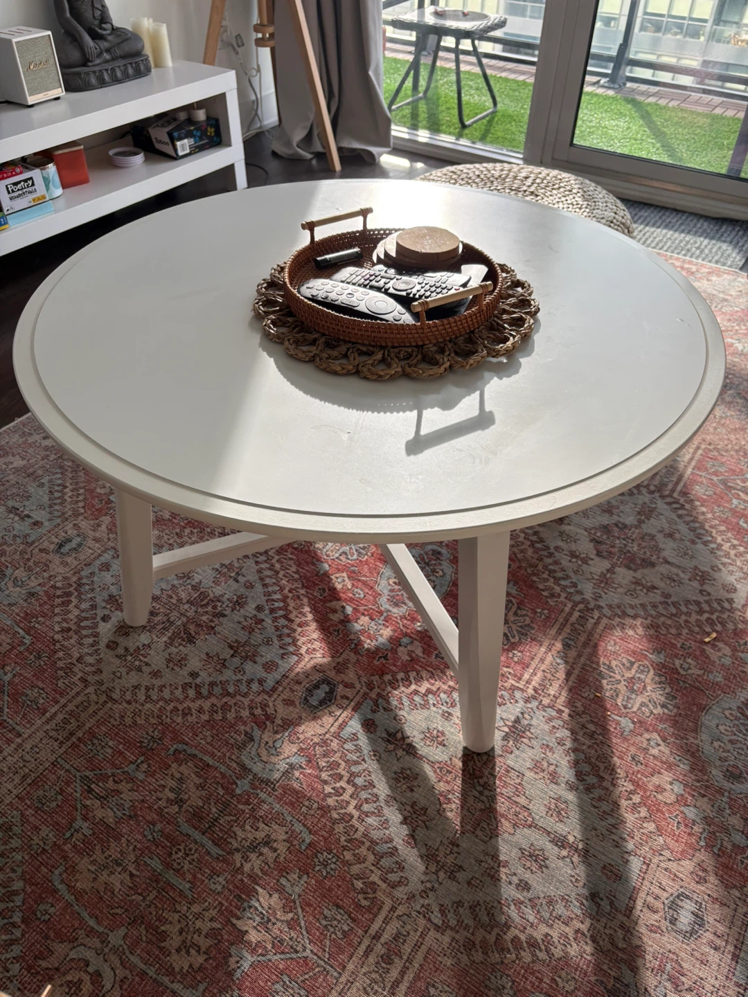 White Round Coffee Table