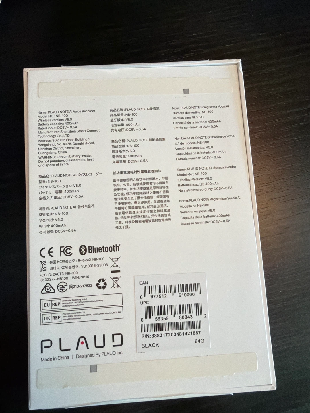 Plaud Note AI Voice Recorder Model NB-100 - photo 2