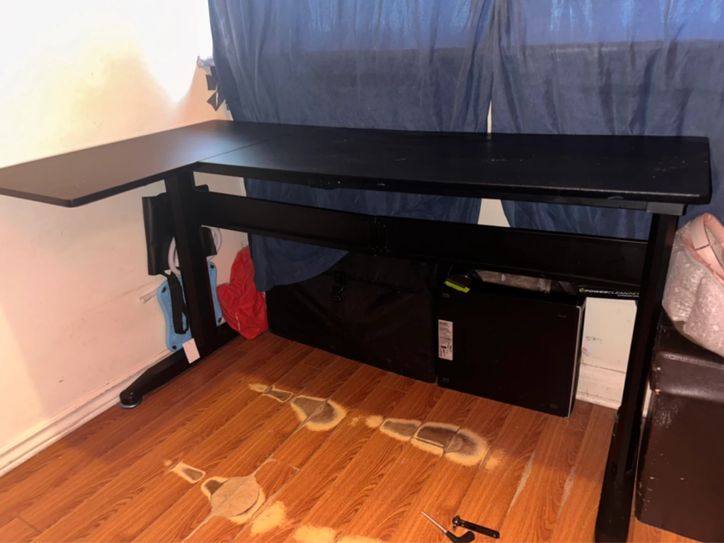 Black L-Shaped Desk