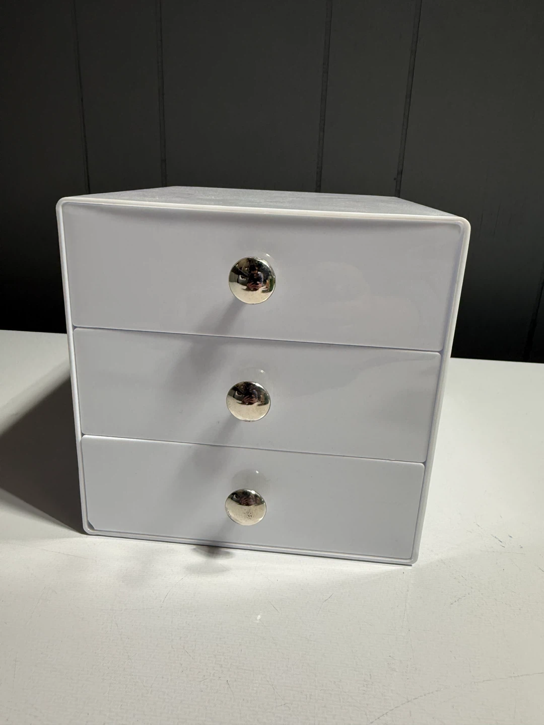White 3 Drawer Storage Organizer