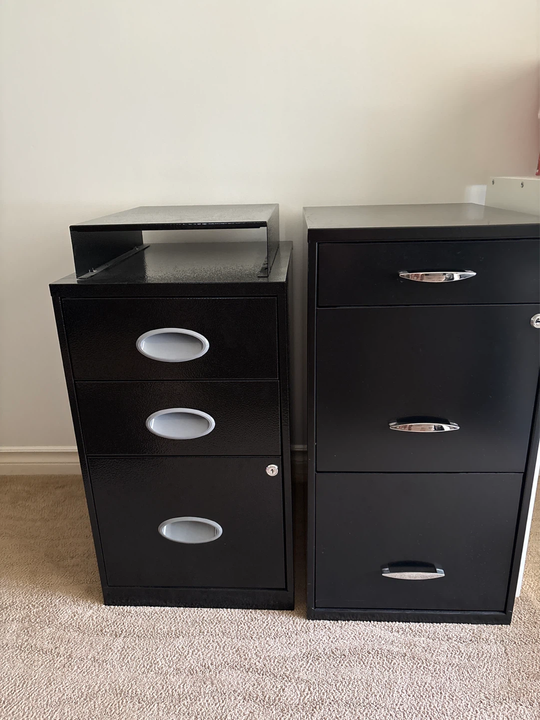 Black Metal Filing Cabinets