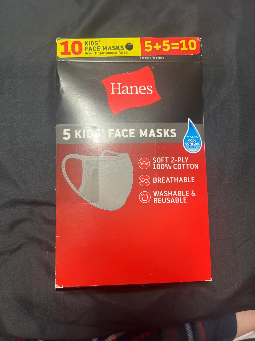 Hanes 5 Kids' Face Masks