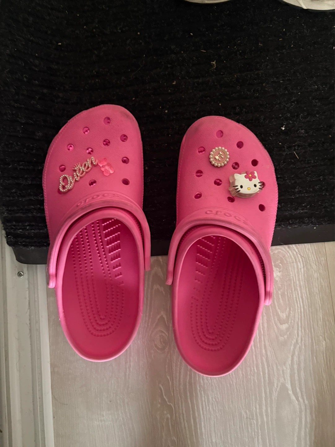 pink crocs