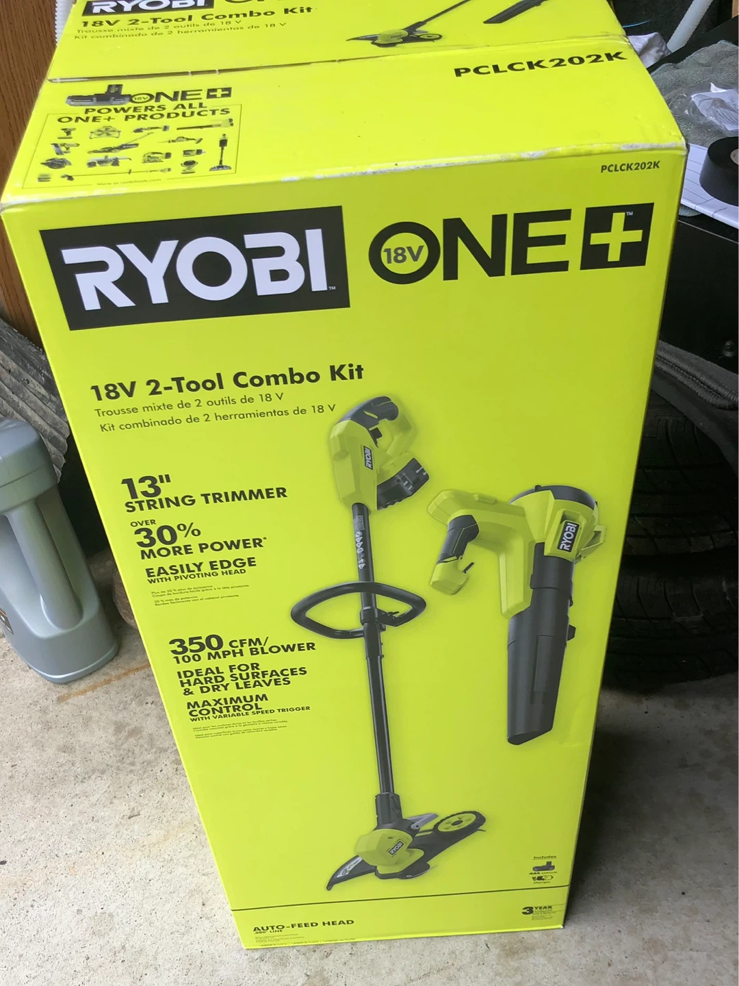 Ryobi 18V 2-Tool Combo Kit with String Trimmer and Blower