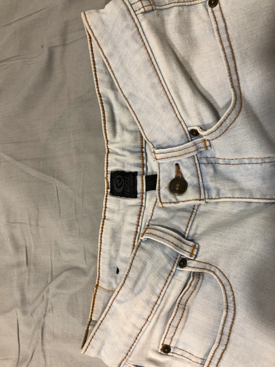 Roch Denim Light Wash Shorts - photo 2