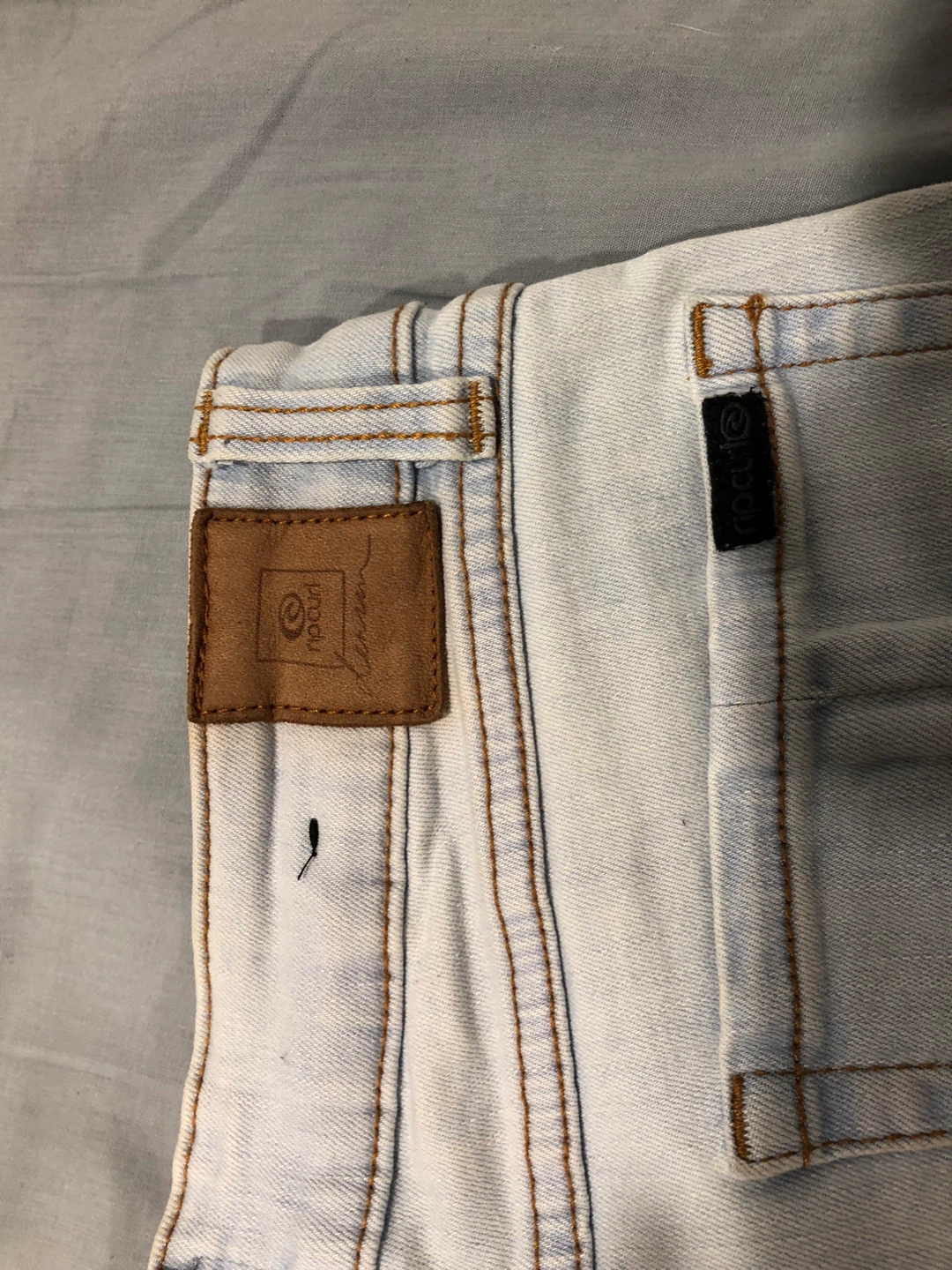 Roch Denim Light Wash Shorts - photo 5