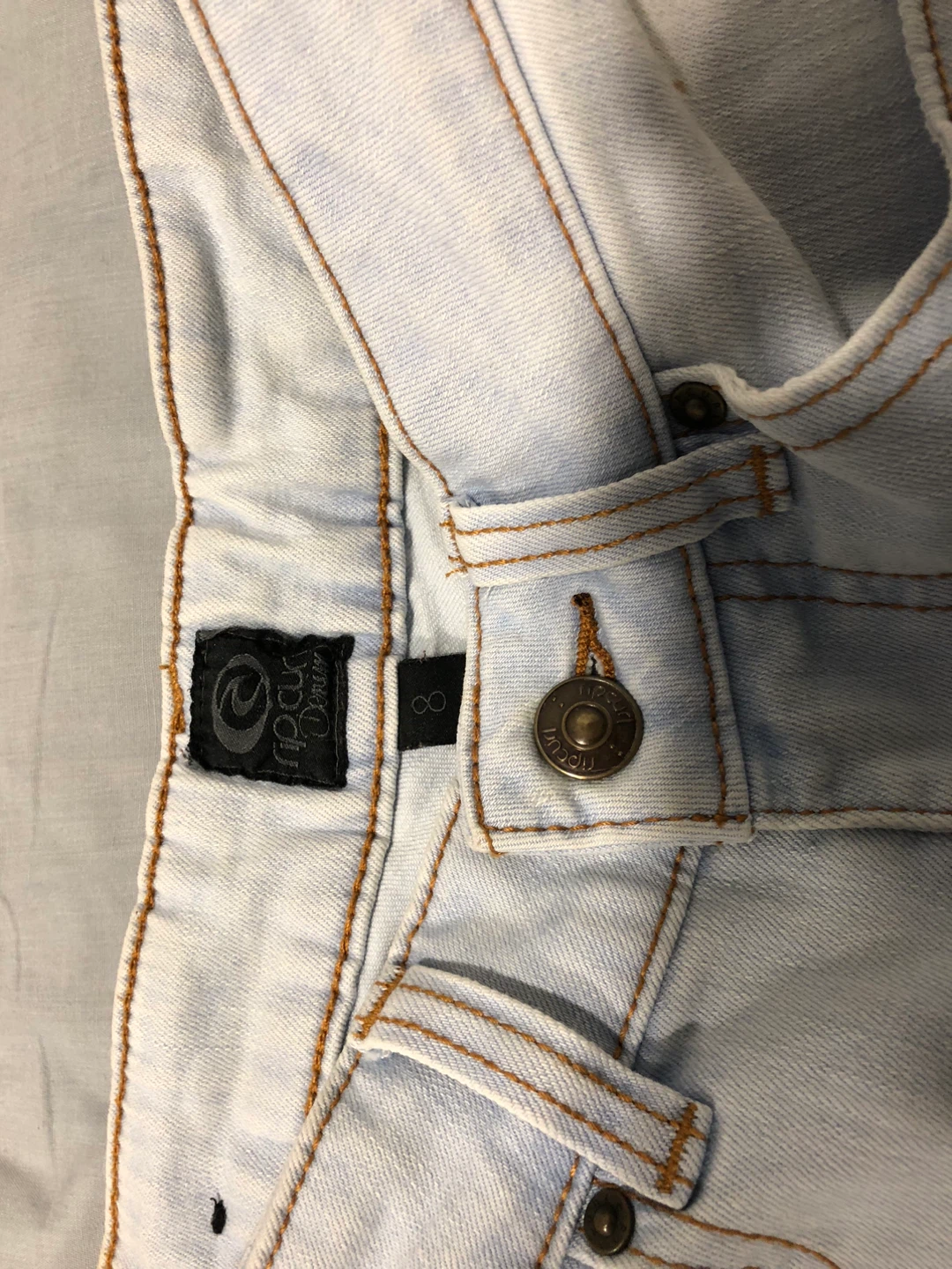 Roch Denim Light Wash Shorts - photo 3