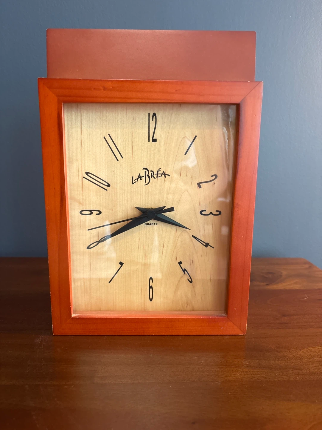 La Brea Wood Wall Clock and Key Holder - photo 4