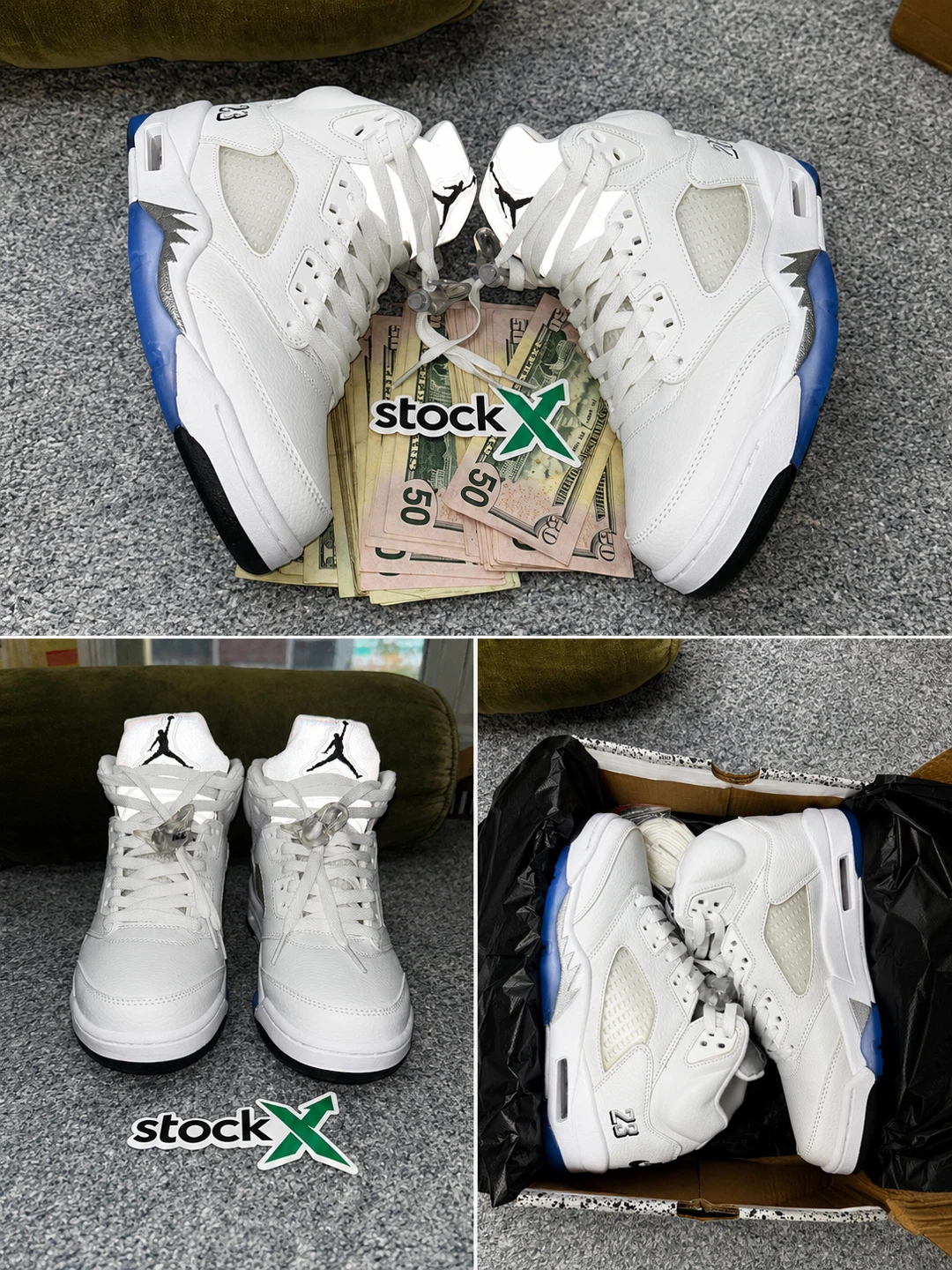 Air Jordan 5 Retro White/Wolf Grey - photo 4
