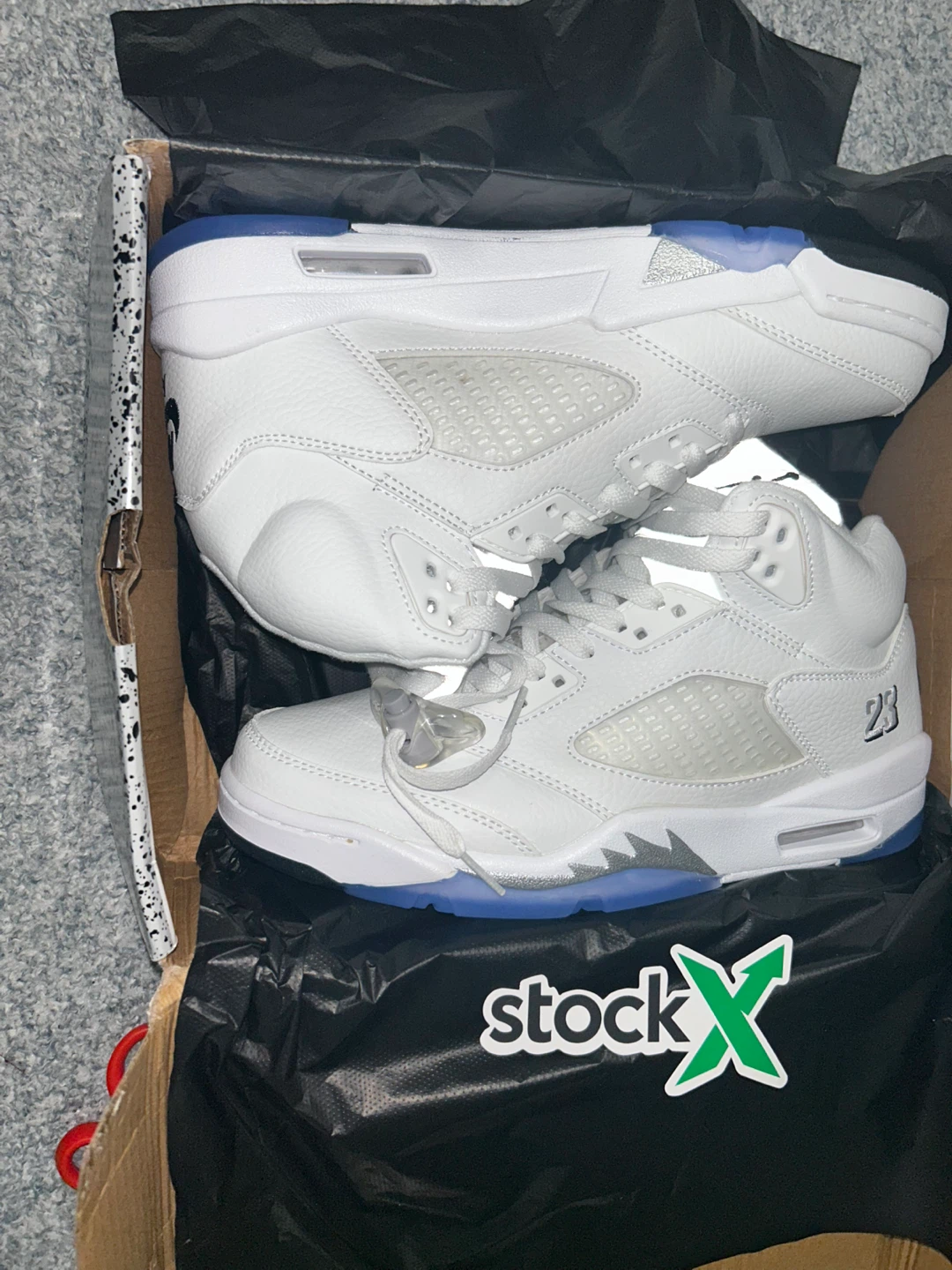 Air Jordan 5 Retro White/Wolf Grey - photo 3