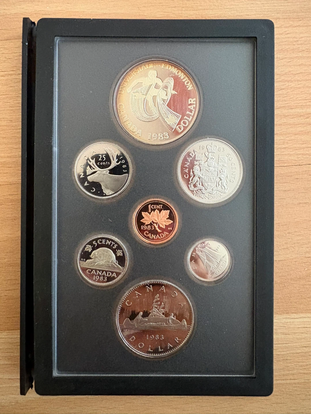 Canada Double Dollar 1983 Proof Set w/ Silver Dollar