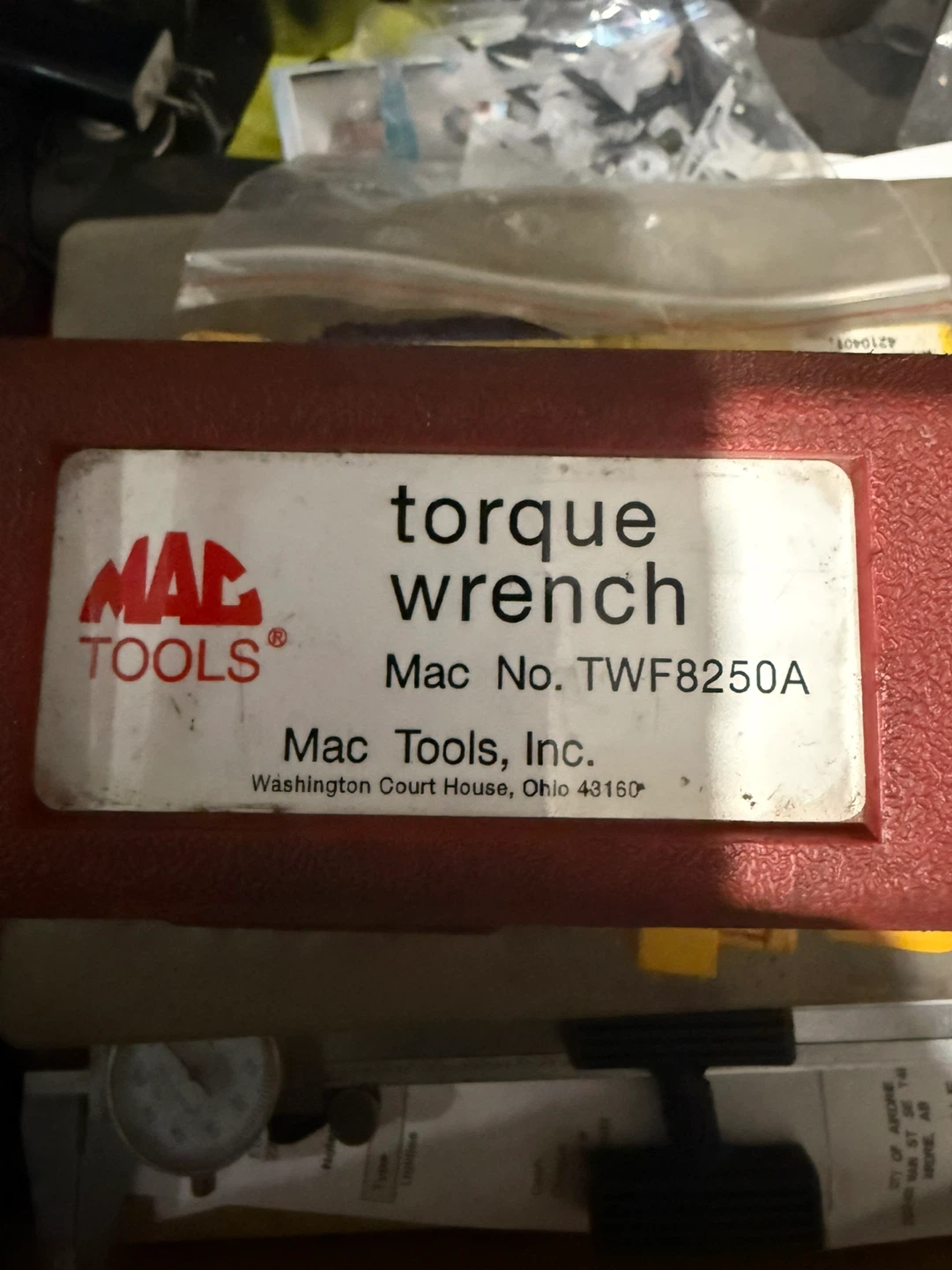 Mac Tools TWF8250A Torque Wrench