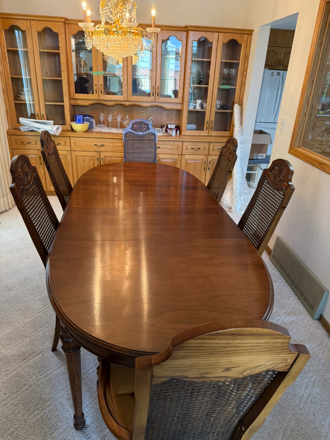 Wooden Dining Table and Chairs Set - photo 2
