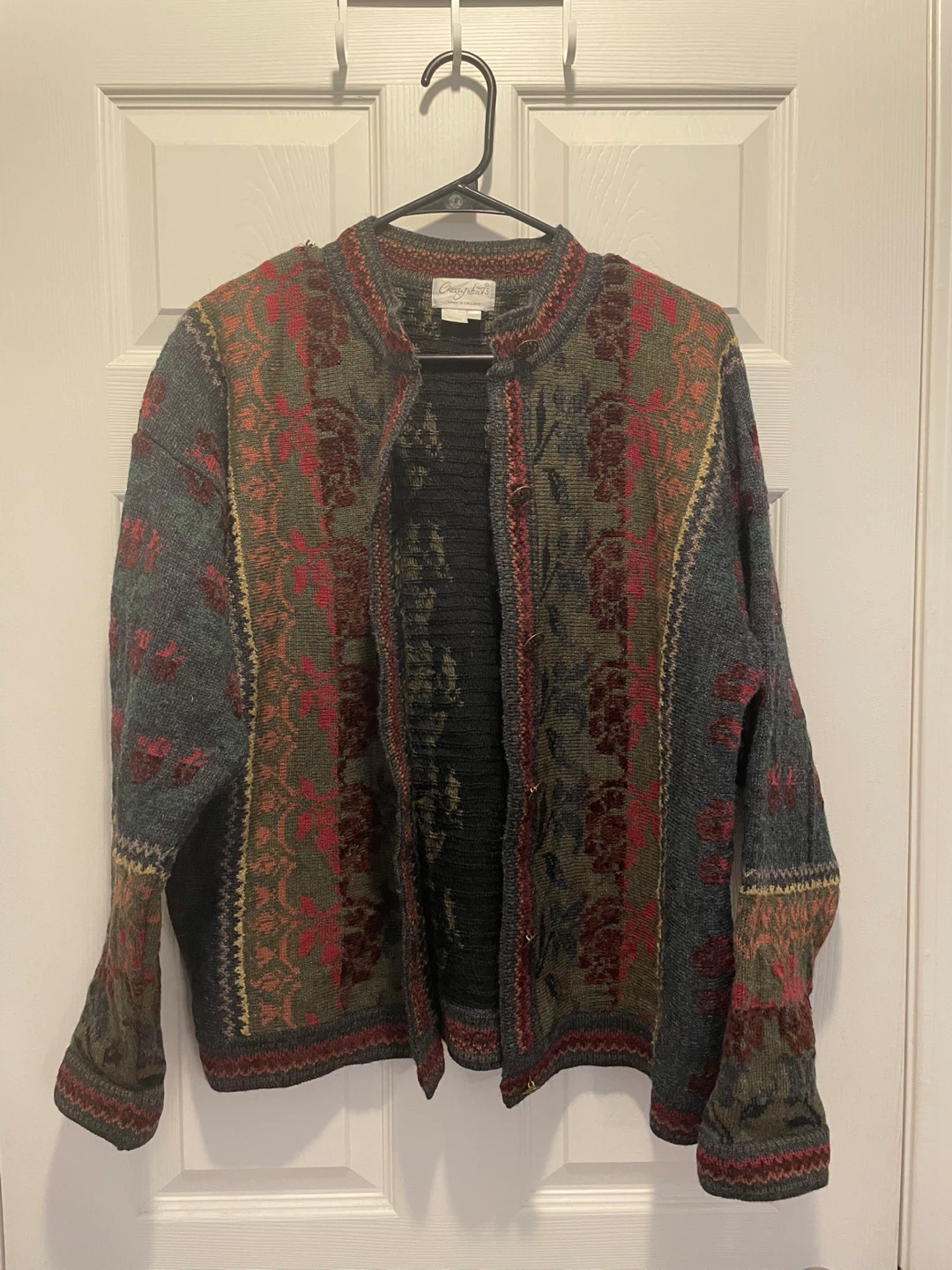 Wool Blend Cardigan - Size L