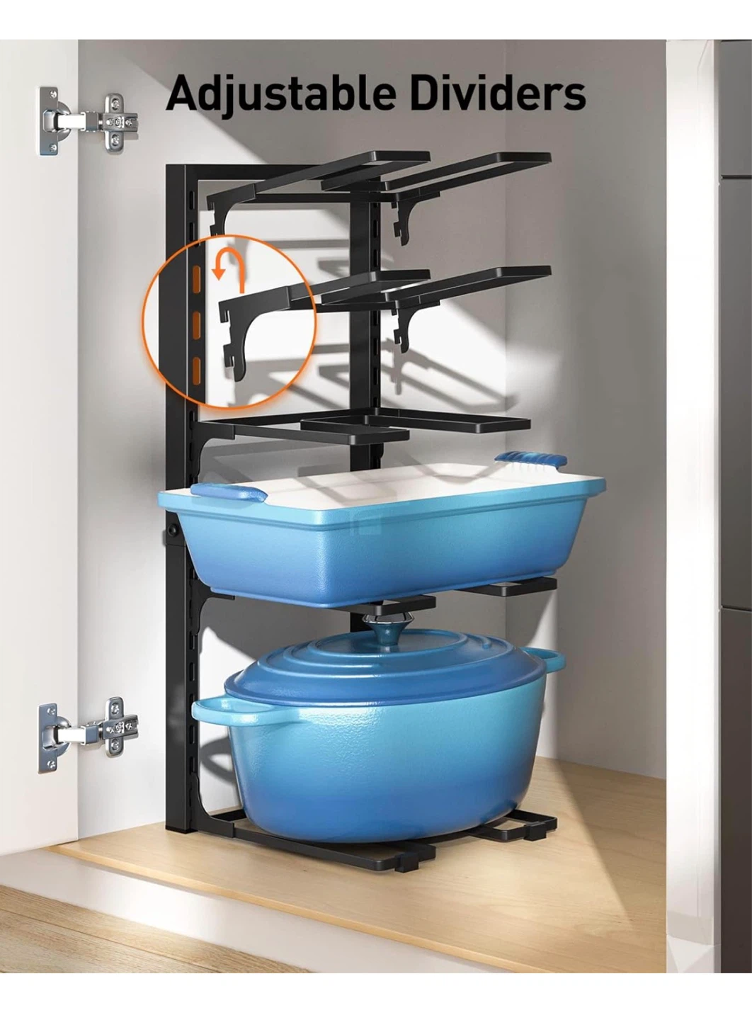 Adjustable Pot and Pan Rack Organizer - photo 5