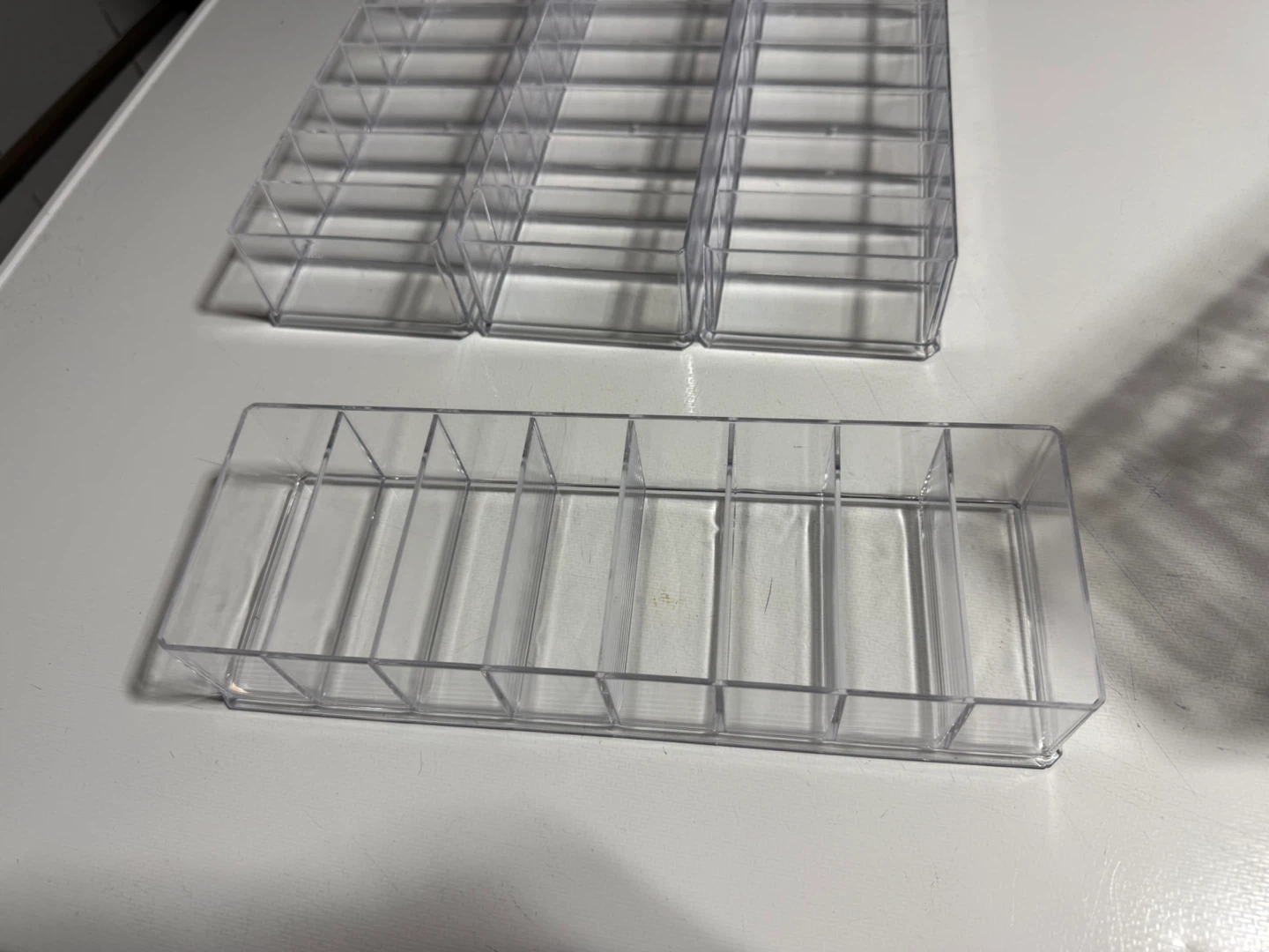 4 Pack Clear Acrylic Organizer Trays –Drawer Storage - photo 2
